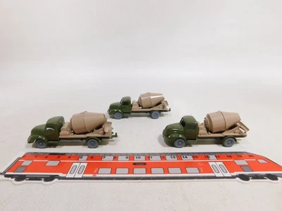 3X H0 1:87 Betoniere Magirus-Deutz S 3500 Rundhauber TOP #DX201-0,5 - Immagine 1 di 4