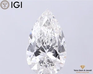 Pear Shape 2.00 CT. VS1 Clarity F Color CVD Lab Grown with IGI Certified Diamond - Picture 1 of 10