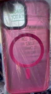 New Iphone15 MagSafe Case In Transparent Pink - Photo 1 sur 1