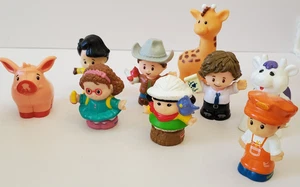 Fisher Price Little People Konvolut 9 Figuren & Tiere Zoo Bauernhof gemischt Jungen Mädchen - Bild 1 von 6