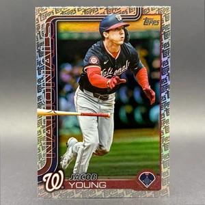 Jacob Young 2025 Topps Series 2 Topps Logo Foil Fanatics #413 Nationals - Picture 1 of 1