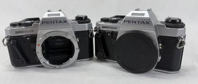 Pentax Super Program 35mm Camera Body Lot of 2 - As is For Parts - Untested - Image 1 of 4