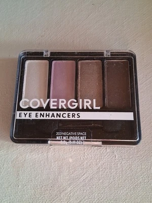 COVERGIRL Eye Enhancers 4 Kit Quad Eyeshadow # 203 Negative Space 0.19 oz NEW  - Image 1 of 4