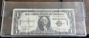 1935-A Series Hawaii Overprint U.S $1 Dollar Silver Certificate Banknote 2660 C - Picture 1 of 2