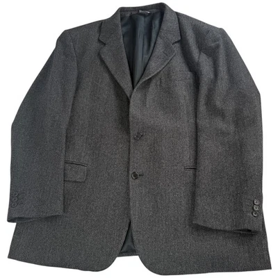 Chaqueta Blazer De Colección TodaysManTM 44R Messina Italiana Cachemira Gris Espiga Foto 1 de 4