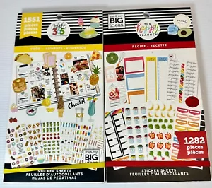 Menge 2 ~ Der glückliche Planer Stickerbogen Bücher Lebensmittel 1551 Teile & Rezept 1282 Stck. - Bild 1 von 10