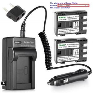 Kastar Battery AC Charger for Canon NB-2L 2L Canon PowerShot S60 PowerShot S70 - Picture 1 of 11