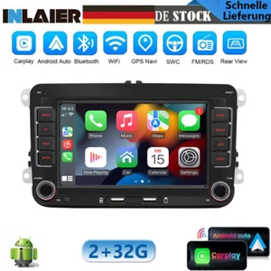 for VW Golf MK5 MK6 Jetta Passat CC 7" Android 12 Apple Carplay Stereo Radio GPS - Bild 1 von 24