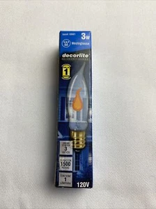 Westinghouse 03661 3W 120V OEM Genuine Authentic Decorlite Flicker Flame New - Picture 1 of 4