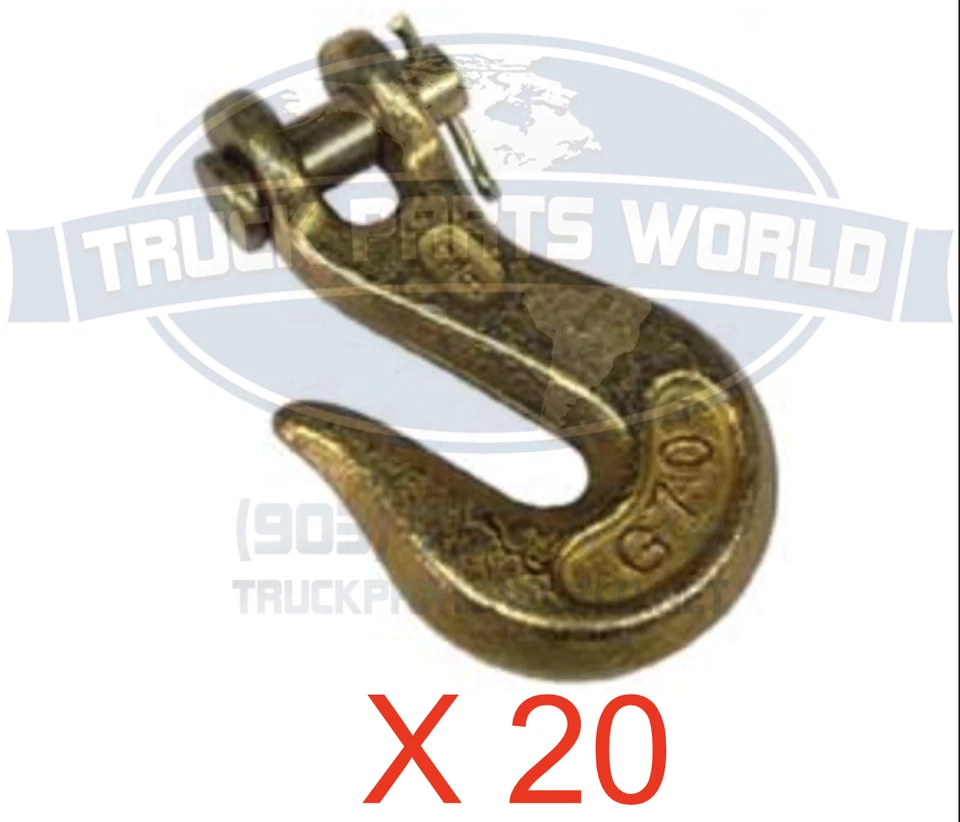 Veinte (20ea) Ganchos de agarre de horquilla Grado 70 3/8" - Cadena Boomer Binder GR70  Foto 1 de 2