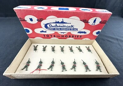 Authenticast Comet Toy Soldiers - German Infantry Prone - Metal - All Original - Image 1 of 4