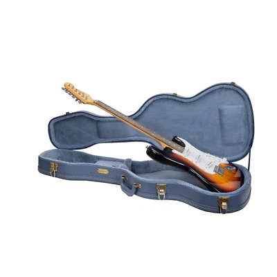 Crossrock Wooden Case for Telecaster and Stratocaster Style Electric Guitars - Image 1 of 4