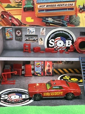 CORGI JUNIORS Whizzwheels 1970 Mercury Cougar XR7 Fire Dept Red Diecast EX Cond - Image 1 of 4