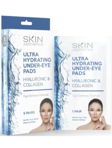 Skin Aesthetics Ultra Hydrating Under Eye Pads Hyaluronic Collagen 5 Pairs NIB🎁 - Picture 1 of 8