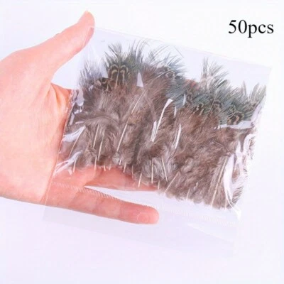 50PCS Natürlich Hahn Federn Fasan Feder 4-8cm Machen Schmuck Zubehör - Bild 1 von 4