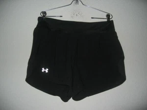 Under Armour Fly By Elite Hi Shorts Women Black Loose Running Size Large - Picture 1 of 3