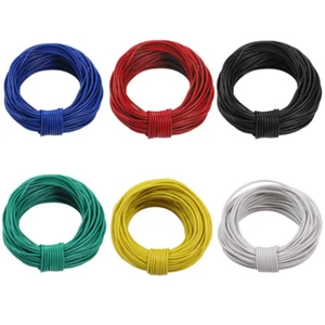 6 ROLLS 1.5 AMP STRANDED EQUIPMENT WIRE 60 Meters DX026 - Picture 1 of 5
