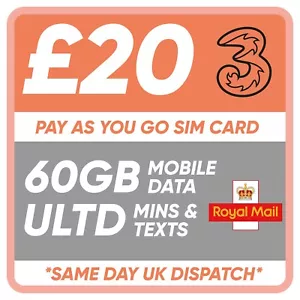 TRE SCHEDE SIM NANO (3) - PAY AS YOU GO - ADATTE A TUTTI I TELEFONI - Foto 1 di 3
