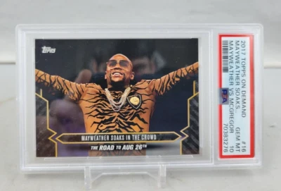 2017 Topps On Demand Mayweather Vs. McGregor Mayweather Soaks # 16 PSA 10 - Image 1 of 2