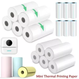 Mini Thermal Printer Pocket Bluetooth Phone Photos Label Printing Paper Rolls - Picture 1 of 12