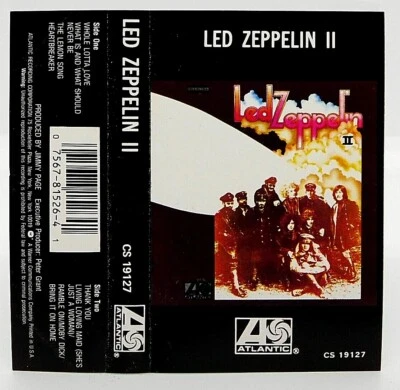 Cassette Led Zeppelin II 1977 Atlantic Records Produced by Jimmy Page CS 19127 - Image 1 of 2