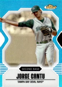 2007 Topps Finest Blue Refractor #132 Jorge Cantu 249/399 Tampa Bay Devil Rays - Picture 1 of 2