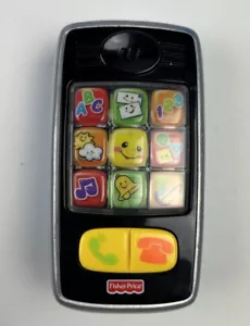Juguete interactivo electrónico para teléfono celular Fisher Price - ¡Se enciende, habla y funciona! - Imagen 1 de 2