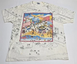 VTG 90s Microsoft AOP Single Stitch T-Shirt Developer Network Computer 1995 XL - Picture 1 of 8