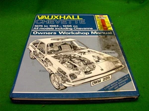 VAUXHALL CHEVETTE 1975 - 1984 1256cc USED HAYNES WORKSHOP MANUAL - Picture 1 of 1