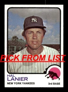 1973 Topps Baseball 272-655 EX/EX-MT Pick From List All PICTURED uu4 - Picture 1 of 447