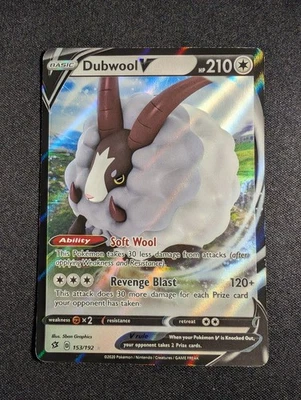 Pokemon Dubwool V 153/192 Swsh02: Rebel Clash NM - Image 1 of 2