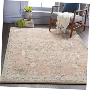 Mark&Day Area Rugs, 5x7 Heidveld Traditional Butter Area Rug, Pink Cream Green - Picture 1 of 8