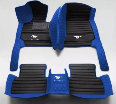 Custom Set For Ford Mustang 1994-2025 Carpets All-Weather Luxury Car Floor Mats - Image 1 of 4