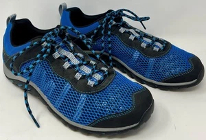 Merrell Mens 10 Shoes Blue Riverbed Hiking Trail Outdoor Lace Up Sneakers J12665 - Picture 1 of 7