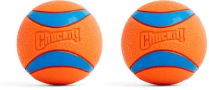 Chuckit! Ultra Ball XL 3,5" 2-Pk Giocattolo per Cani, 100+lb Durevole, Super Rimbalzante, Galleggianti - Foto 1 di 12