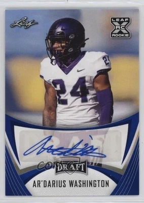 2021 Leaf Draft Auto Blue Ar’Darius Washington #BA-ADW Auto - Image 1 of 2