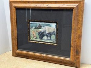 James Reed 2003 Yellowstone gerahmtes Original Aquarell aus Old Faithful Inn - Bild 1 von 13