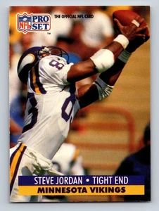1991 Pro Set - Steve Jordan #573 Minnesota Vikings - Picture 1 of 2