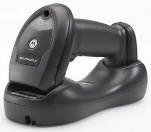 Escáner de código de barras inalámbrico Bluetooth LI4278 con base y cables USB, negro - Imagen 1 de 1