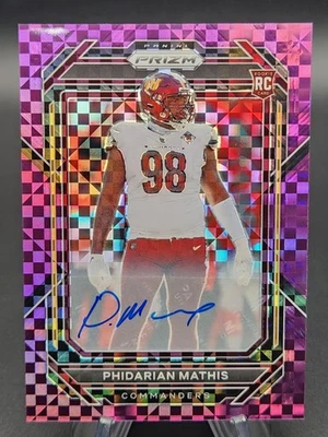 Phidarian Mathis 2022 Panini Prizm Purple Power Rookie Auto #45/49 - Image 1 of 2