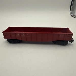LIONEL POSTWAR O GAUGE NEW YORK CENTRAL RED GONDOLA NYC #6462 - NO LOAD - Picture 1 of 13