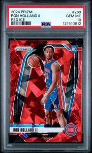 2024-25 Panini Prizm - Ron Holland II #269 Red Ice Prizm (RC) PSA 10 Gem Mint - Picture 1 of 2