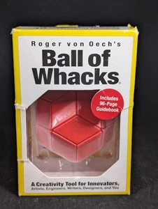 BALL OF WHACKS Creativity Tool Magnetic Blocks Ball Puzzle Brain Teaser RED - Picture 1 of 6