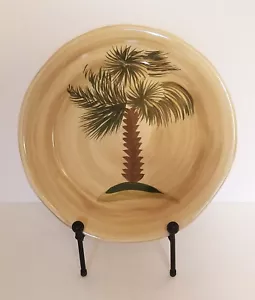 Palm Grove 10,5" Essteller Tischplatten unbegrenzt Palme tropisch handbemalt - Bild 1 von 7