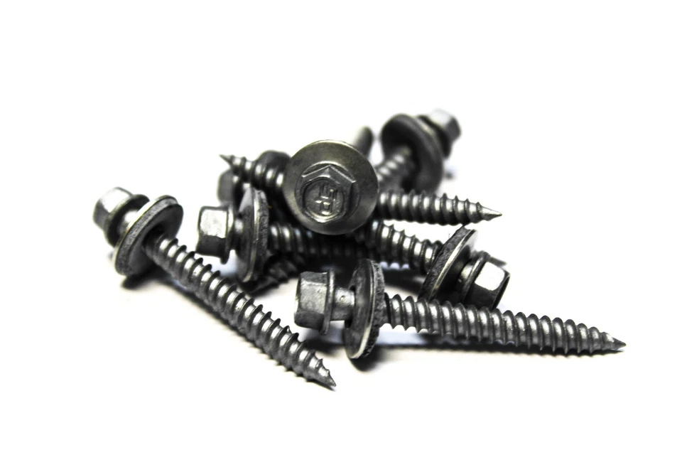 TRINITY FASTENER (2500) 9x1-1/2 Hex Head Roofing Screws with Neoprene Washer (Weather Coat)