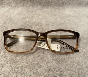 Oscar De La Renta 829 braunes Horn Brillengestell 54 17 140 Ret $ 124 - Bild 1 von 3