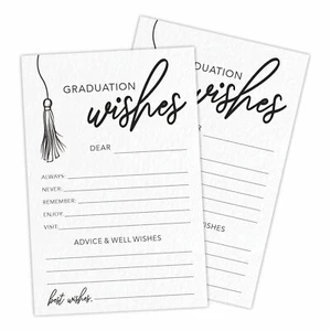 luixd 30 Minimalism Graduation Advice & Wishes Cards - Black Tassel - 4"X 6" ... - Picture 1 of 4