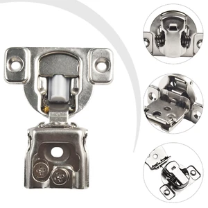 1-1/2" Overlay Soft Close Schrankscharniere Satin Nickel Küchenschränke Handgeschirr - Bild 1 von 18
