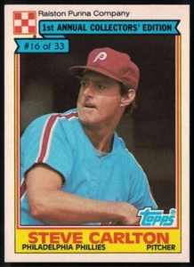 1984 Topps Ralston Purina #16 Steve Carlton Philadelphia Phillies - Picture 1 of 2