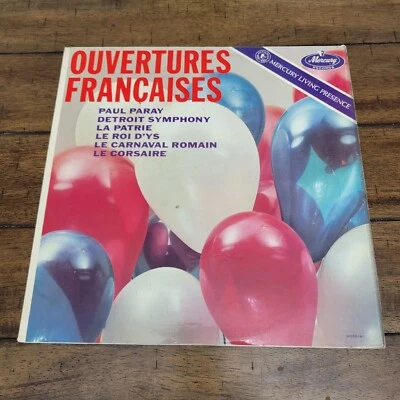RARE MERCURY OVERTURES FRANCAISES PARAY DETROIT SYMPH Masterworks MG50191A - Image 1 of 3